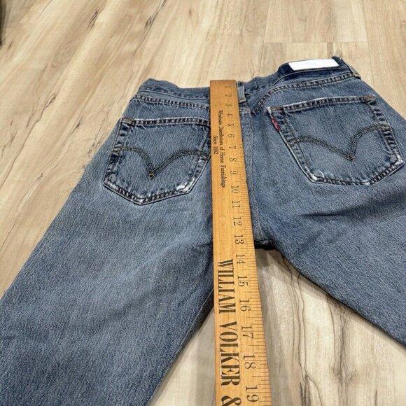 RE/DONE Levis Cropped Raw Hem Jeans Size 25 Made In USA Distressed - Picture 7 of 11
